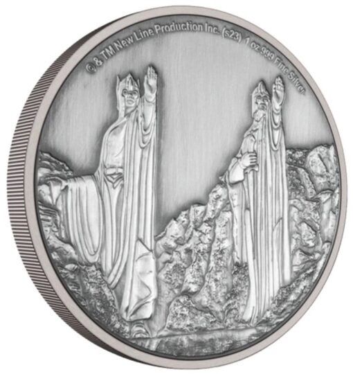 lord of the rings silver coin