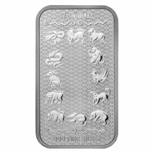 year of the dragon silver bar