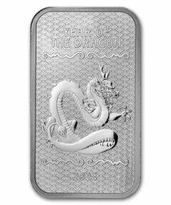 year of the dragon silver bar