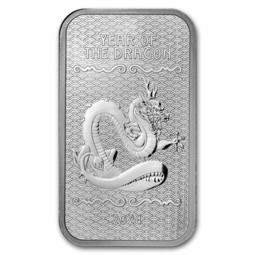 year of the dragon silver bar