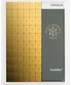 100 x 1g Gold Bar Heraeus CombiBar