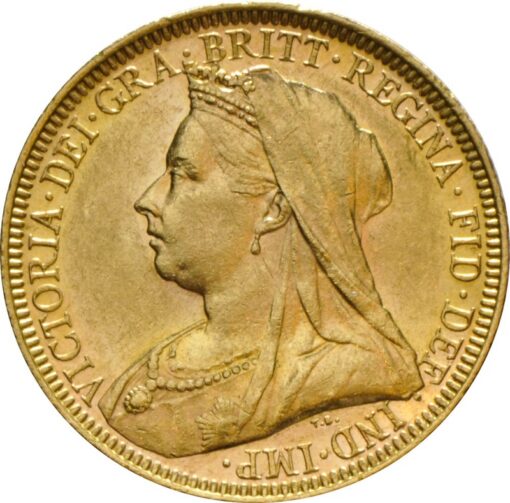 queen victoria veiled head gold sovereign