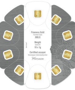 heraeus multidisc 10x 1g gold bar