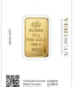 PAMP 20 Gram Gold Bar